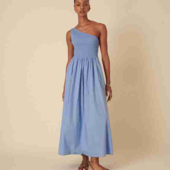 One Shoulder Georgia Midi Dress