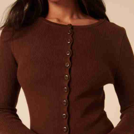 Ribbed Longline Cardigan