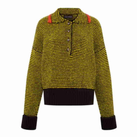 Aika Relaxed Knit Polo Sweater