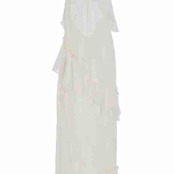 Ruffled Lace Maxi Dress