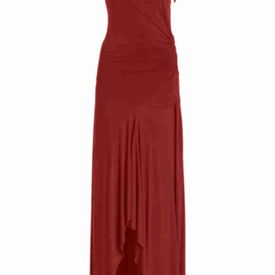 Draped Jersey Maxi Dress