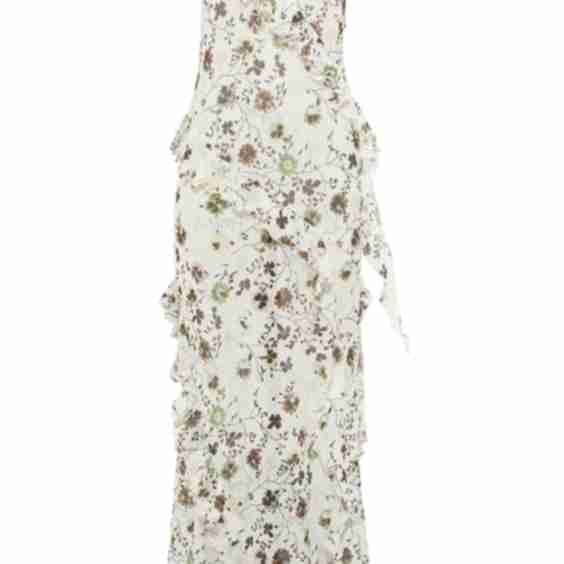 Muns Ruffle-Detailed Georgette Maxi Dress