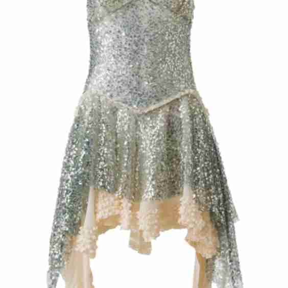 Miley Sequin Asymmetric Layered Mini Dress