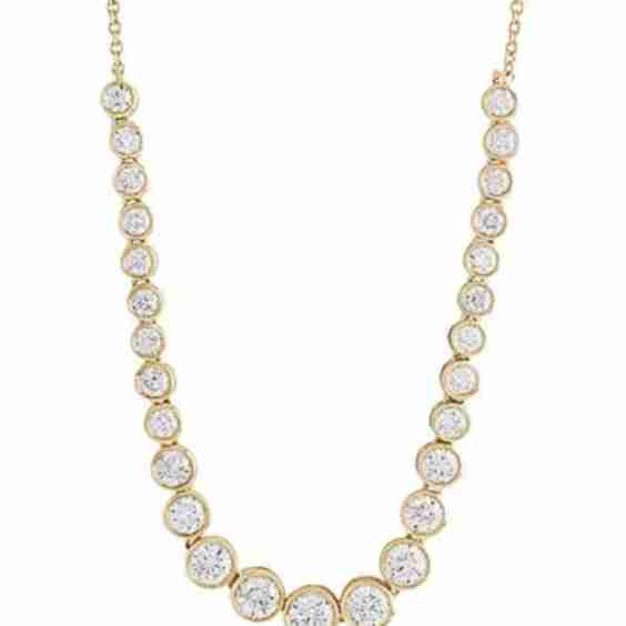 Let It Slide Diamond Tennis Necklace