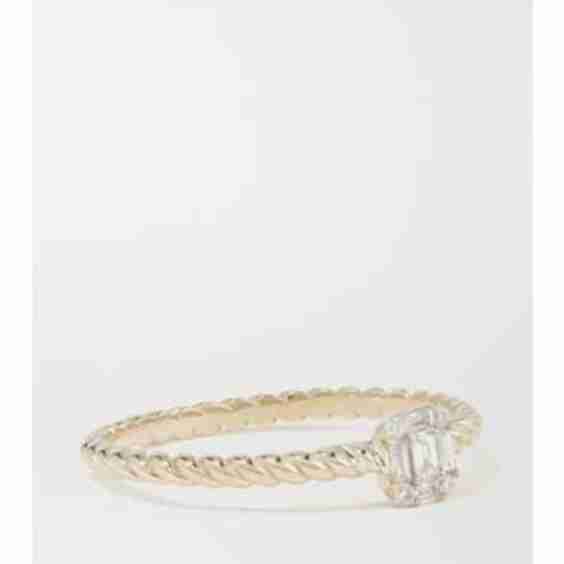 Shield Of Strength 9-Karat Gold Diamond Ring