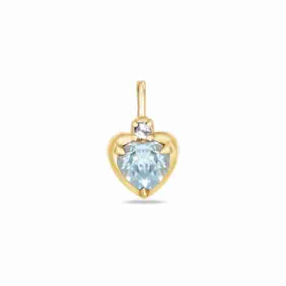 Water Sign Heart Charm