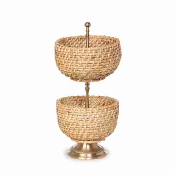 Woven Bamboo 2 Tier Server