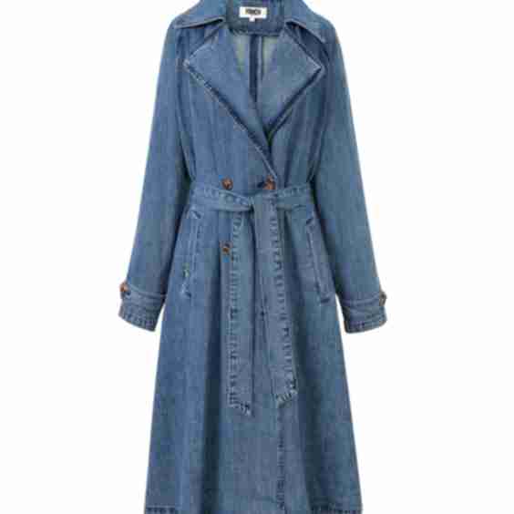 Carmelina Denim Trench Coat