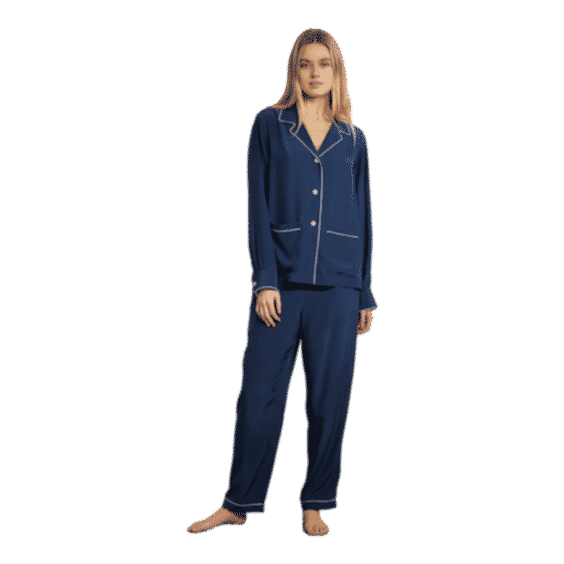 Washable Silk Long PJ Set