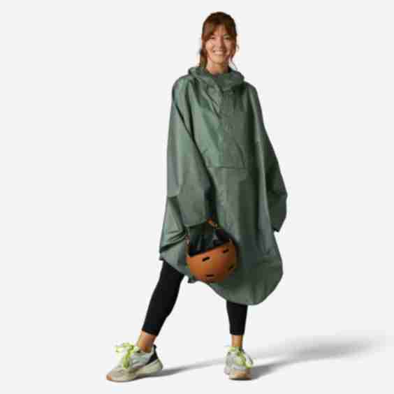 BTWIN Urban Cycling Waterproof Poncho 100