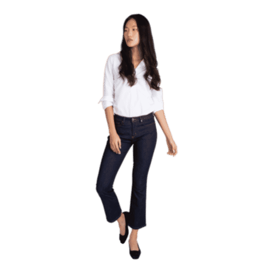 Flare Cropped 5-Pocket Jean 