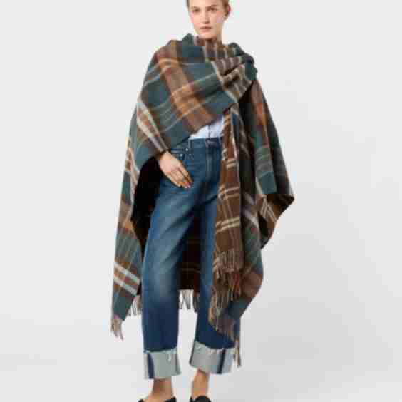 Reversible Lambswool Cape 