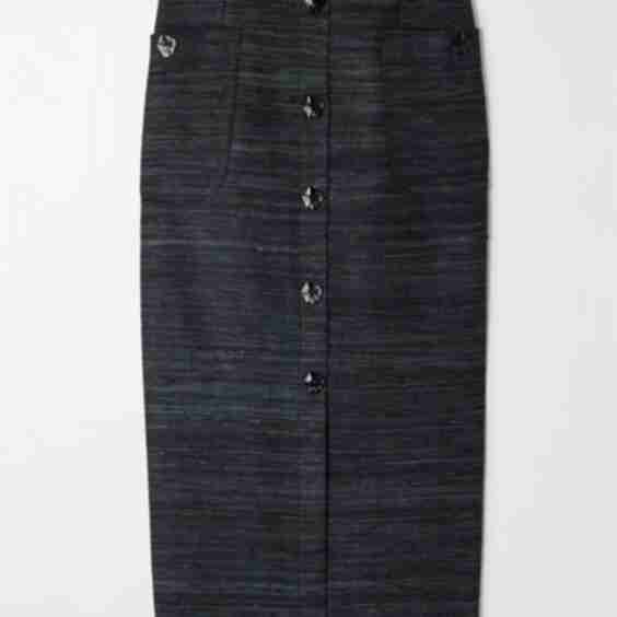 Corot Silk Tweed Midi Skirt