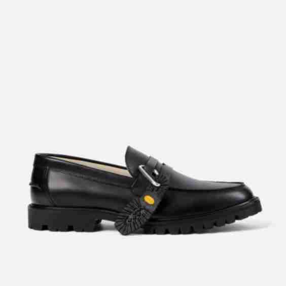 Vibram Black Carrarmato Lug Loafer
