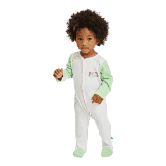 Rory Onesie in Chalk/Mint