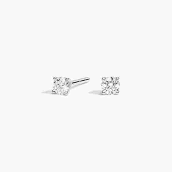 Lab Diamond Stud Earrings (1/6 ct. tw.) in 14K White Gold
