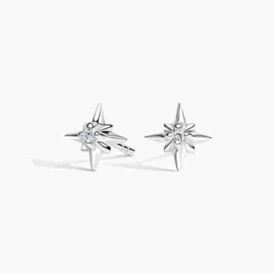 North Star Diamond Earrings 