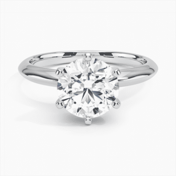 Classic Six-Prong Solitaire Ring 
