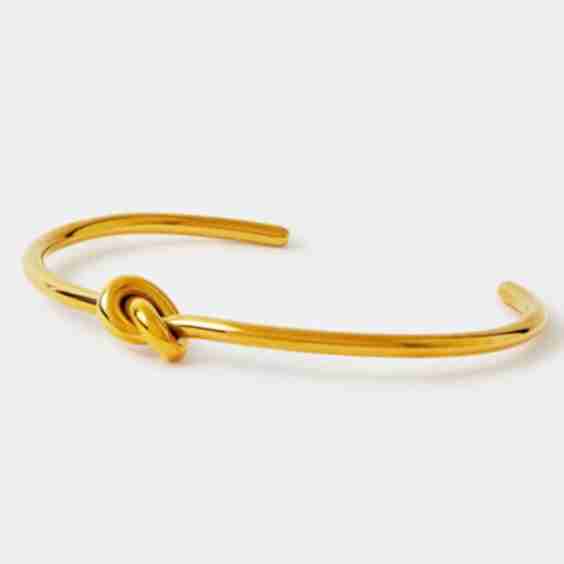 Stainless Steel Knot Bangle Bracelet