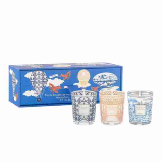 Trio Travel Candles Manhattan-Paris-Mykonos