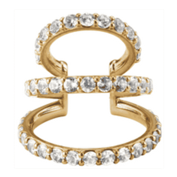 Pavé Triple Ear Cuff