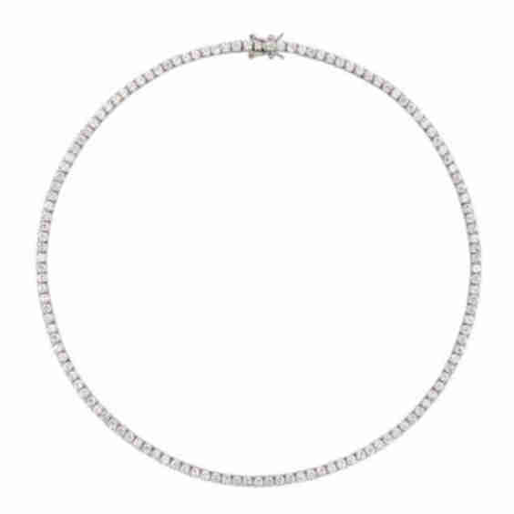 Moss Rivière Necklace in 3mm Lab White Sapphire