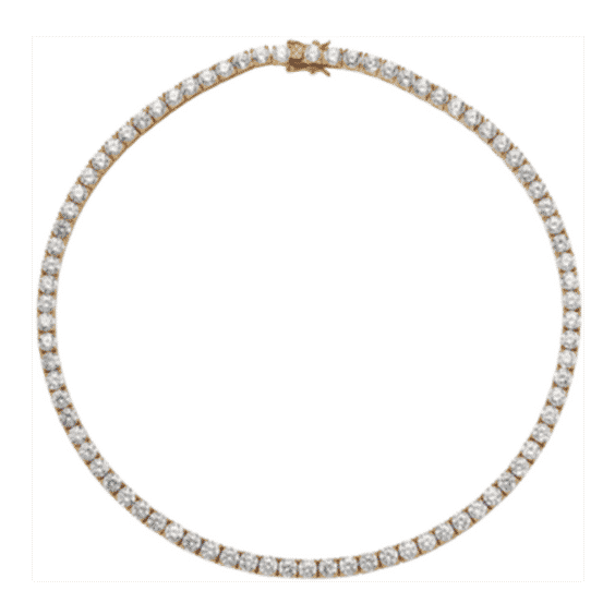 Kate Rivière Necklace in 4.5mm Lab White Sapphire