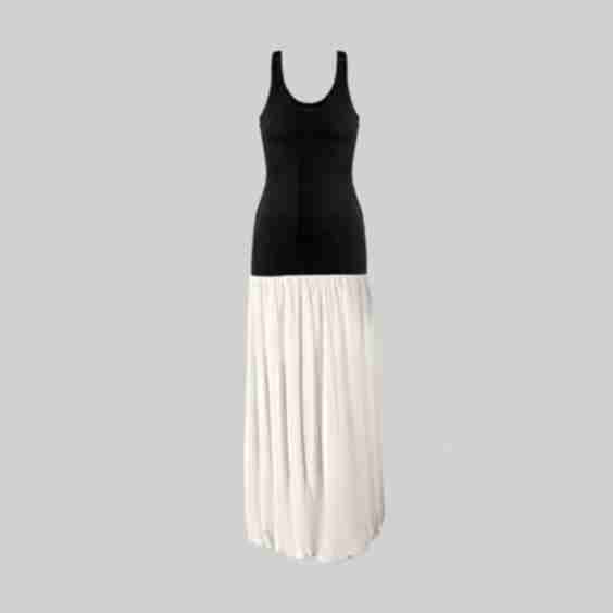 Two Toned Maxi Dress