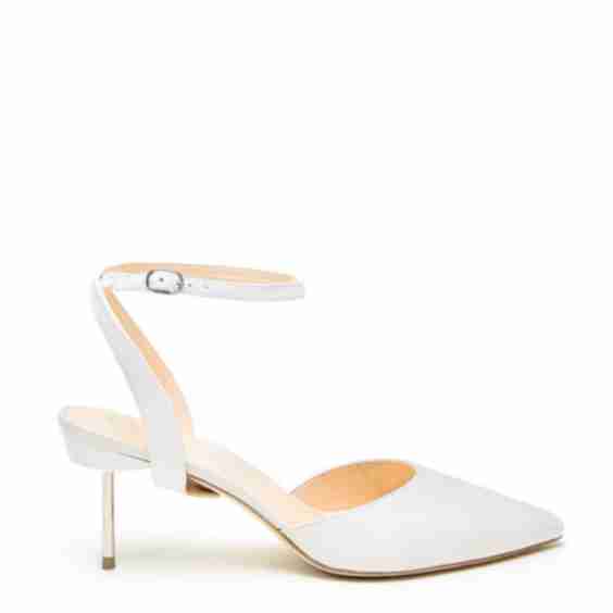 White Stiletto Marilyn Strap