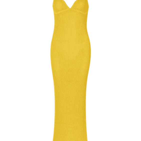 Bari Crochet Maxi Dress in Zafferano