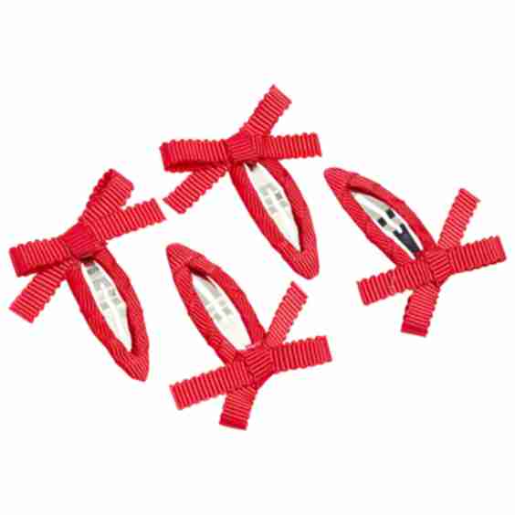 Bow Snap Hair Clips