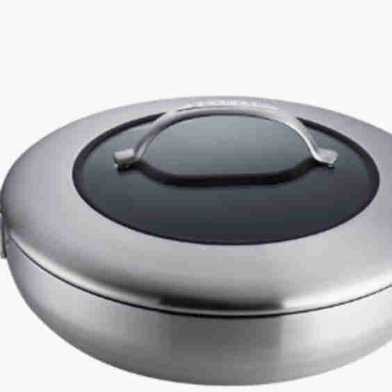 CTX 12.75 Inch Nonstick Chefs Pan, 5.25 Quart, Stainless Steel