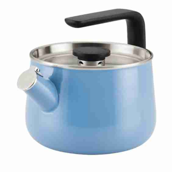 Enameled Steel Induction 2 Qt Whistling Tea Kettle