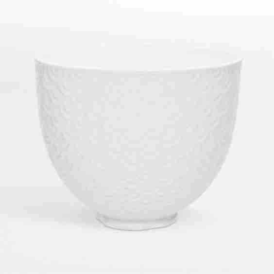 Stand Mixer Mermaid Lace White 5 Qt. Ceramic Mixing Bowl