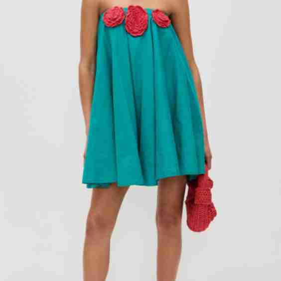 Crochet Flower Tea Dress