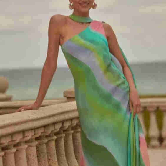 Eva Scarf Maxi Dress