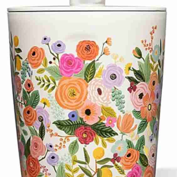 Corkcicle x Rifle Paper Co. Stainless Steel Triple-Insulated Garden Party Cream Lidded Ice Bucket