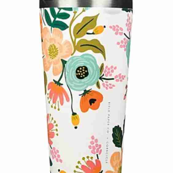 Corkcicle x Rifle Paper Co. 16 oz Stainless Steel Triple-Insulated Floral Tumbler