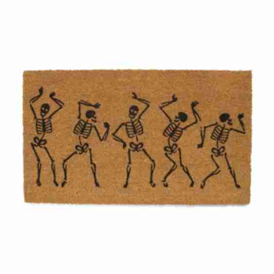 20x34 Skeletons Dancing Coir Doormat