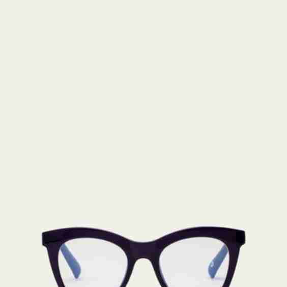 Harlots Bed Clear Plastic Reading Cat-Eye Glasses