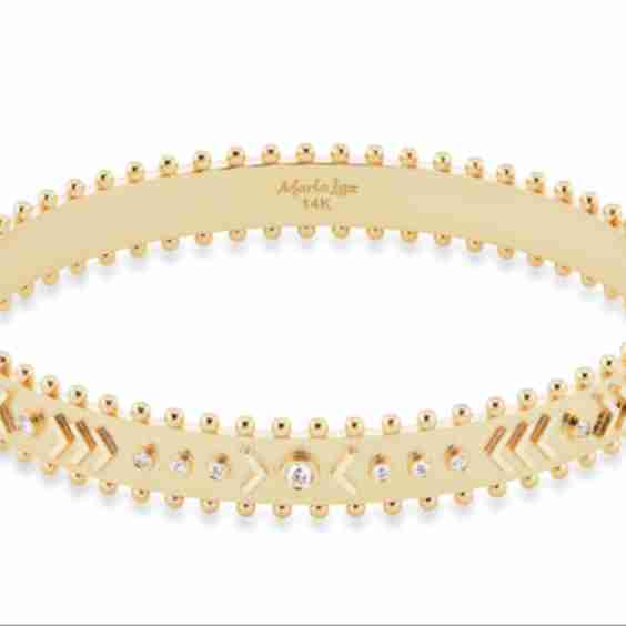 Arrow Rawa 14-Karat Gold Diamond Bangle