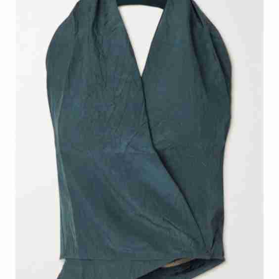 Etna Crinkled Woven Halterneck Top