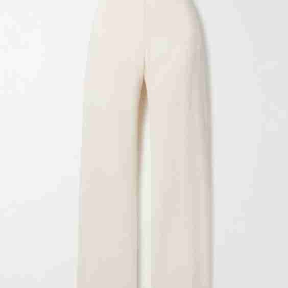 Asa Linen-Blend Crepe Straight-Leg Pants