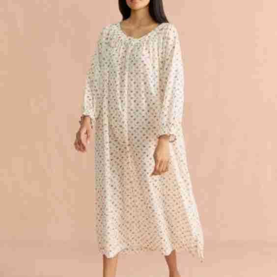 Polly Antique Floral Viole Nightdress