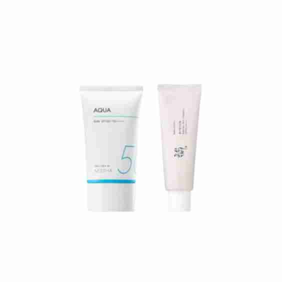 Set: Beauty of Joseon Relief Sun: Rice + Probiotics & Missha All-Around Safe Block Aqua Sun 