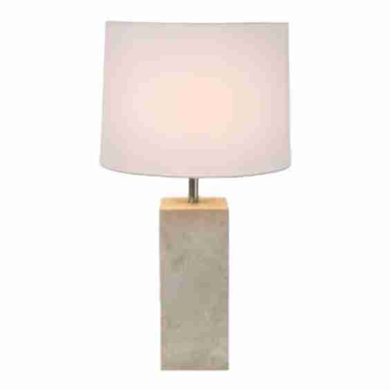 Nate Berkus x Jeremiah Brent 24" Travertine Stone Table Lamp