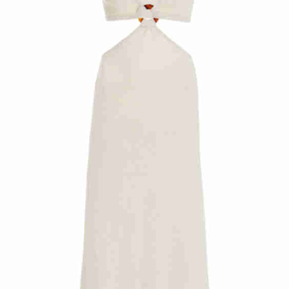 Bank Knitted Cotton-Blend Midi Dress