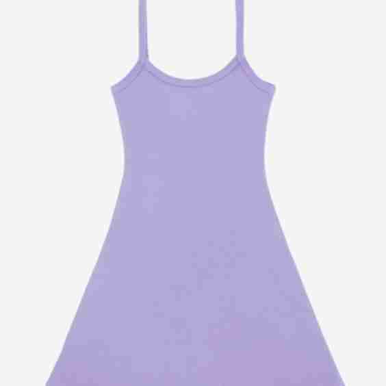 Heavy Rib Spaghetti Mini Dress