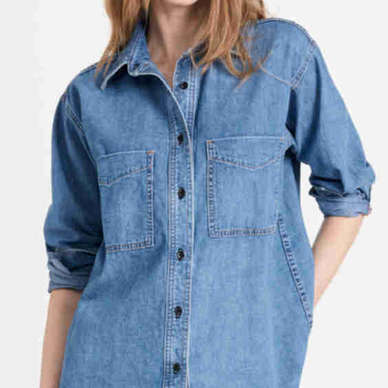 Oversized Denim Shirt
