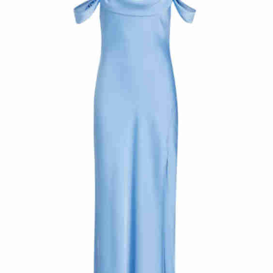 Kitura Satin Sleeveless Midi-Dress